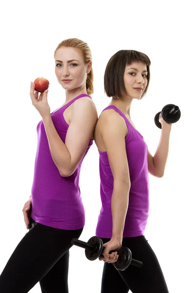 Two young fitness Models — Stock Photo, Image