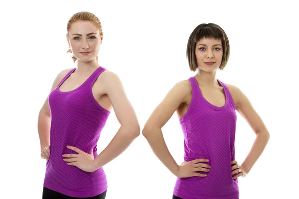 Two young fitness Models — Stock Photo, Image