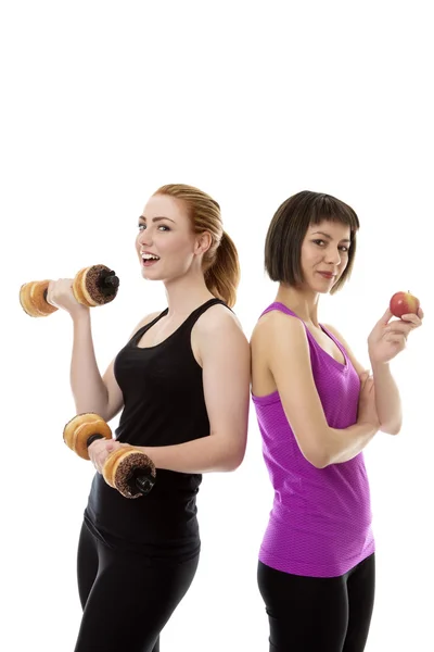 Dois jovens modelos de fitness — Fotografia de Stock