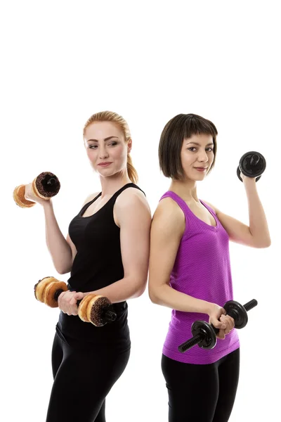 Two young fitness Models — Stock Photo, Image