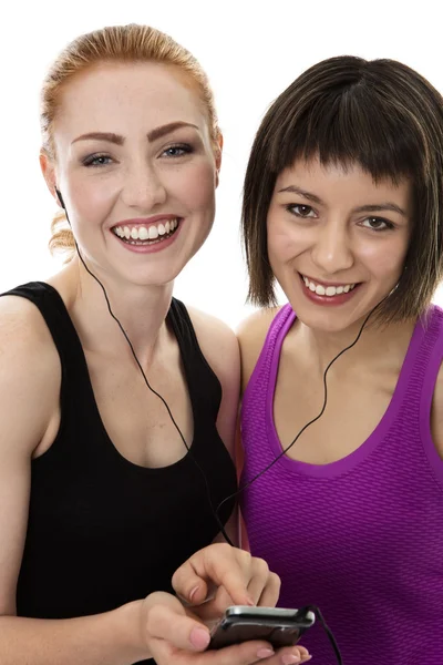 Deux jeunes modèles de fitness — Photo