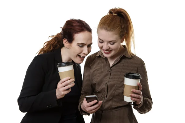 Ora del caffè al lavoro — Foto Stock