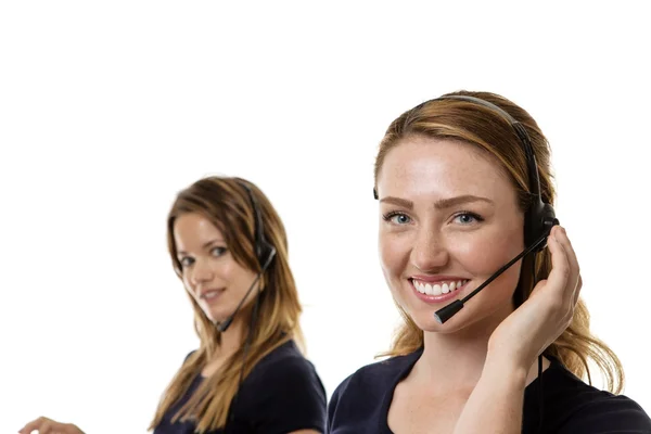 Call center shot in the studio — Stock Photo, Image