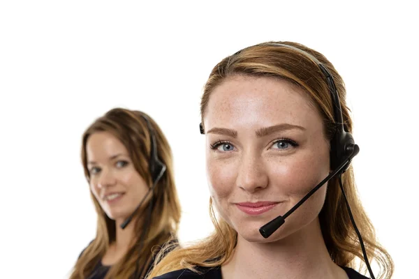 Call center shot in the studio — Stock Photo, Image