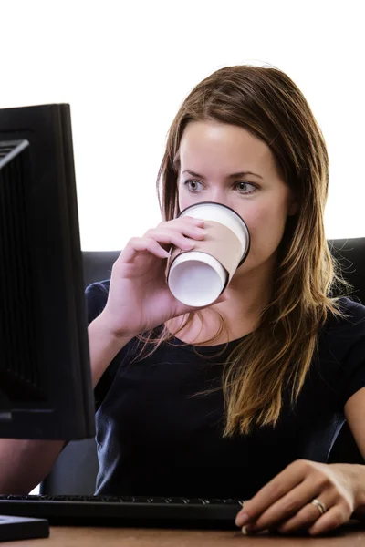 Arbeiten am Computer — Stockfoto