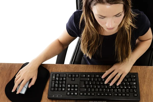 Büroangestellte im Studio erschossen — Stockfoto