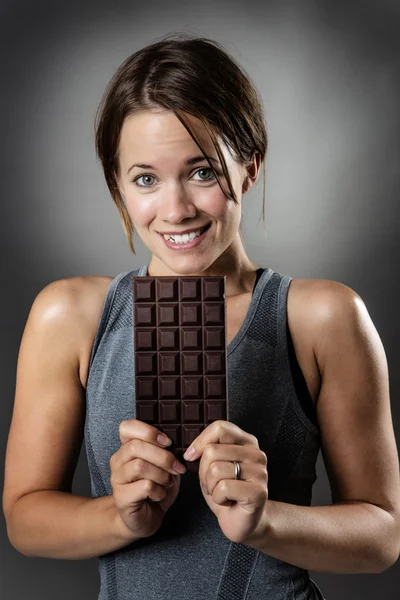 Tentation avec du chocolat — Photo