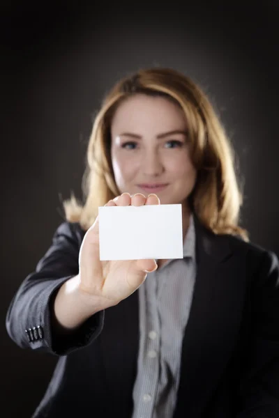 Frau in der Wirtschaft — Stockfoto