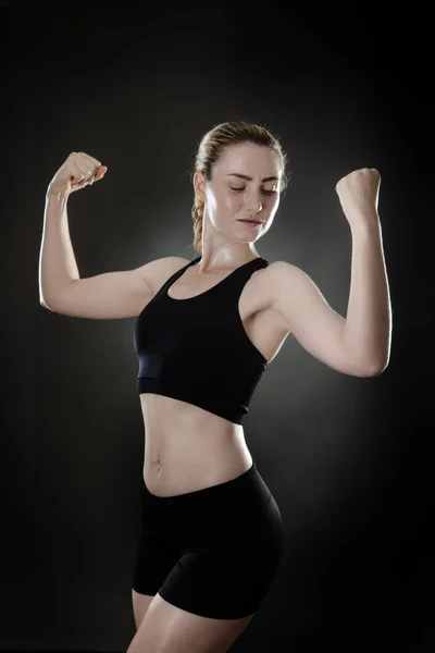 Vrouw fitness vrouw — Stockfoto
