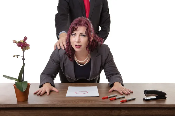 Il capo a lavoro — Foto Stock