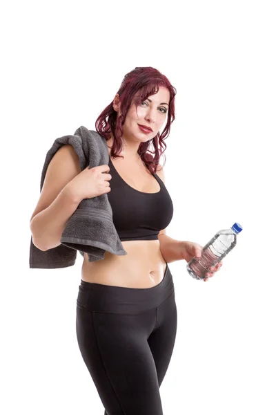 Kvinnan post workout — Stockfoto