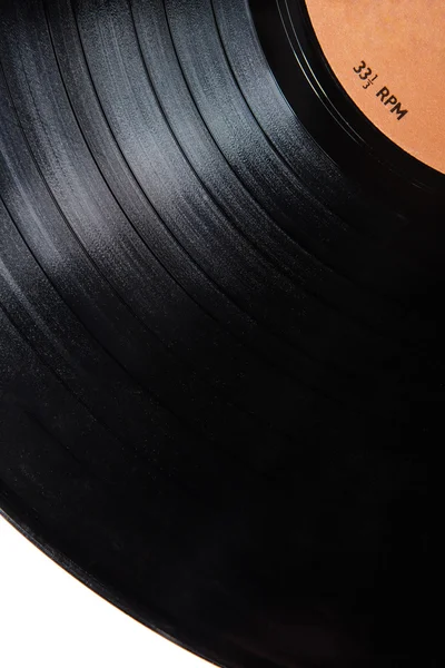 Close up of vinyl LP record — Stock Photo, Image