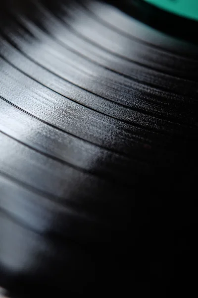 Close up of vinyl LP record — Stock Photo, Image