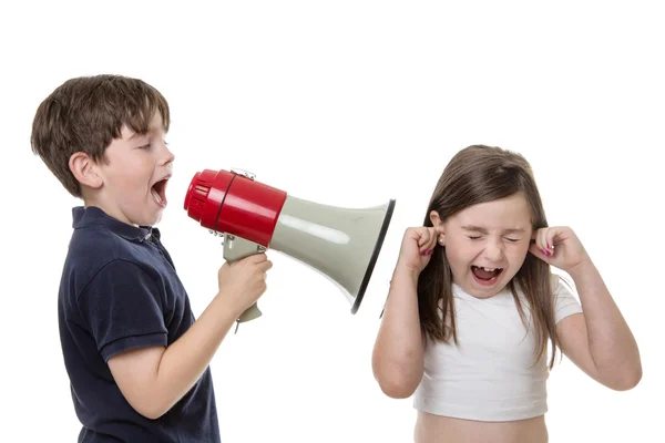 Fingrar i öronen!! — Stockfoto