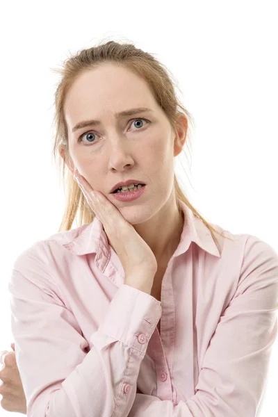 Studio portret van vrouw — Stockfoto