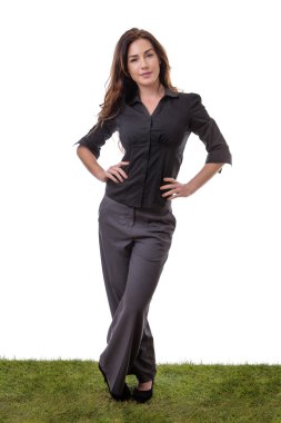 ayakta ofis çalışanı