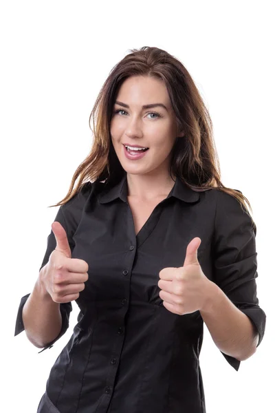 Giving a thumbs up! — Stock Photo, Image