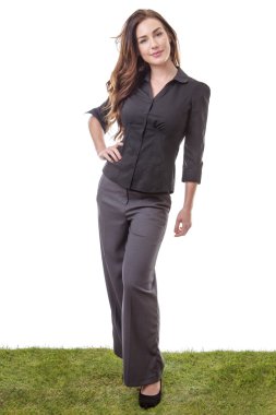 ayakta ofis çalışanı