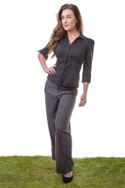 ayakta ofis çalışanı