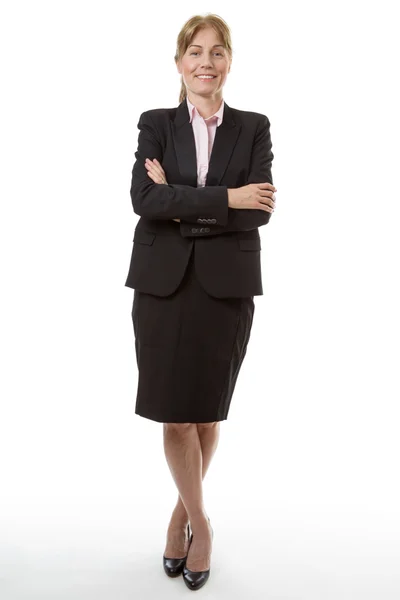 Standing up buisness woman — Stock Photo, Image