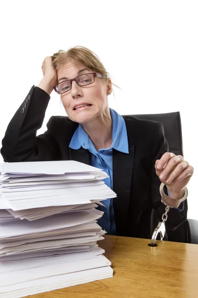 Work overload at desk — Stock Photo, Image