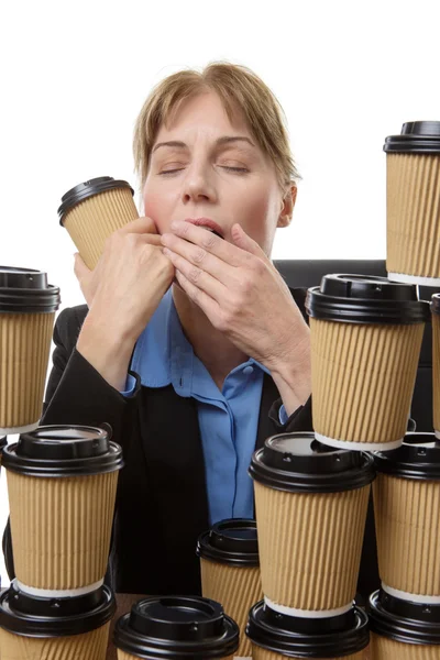 Tired out at work — Stock Photo, Image