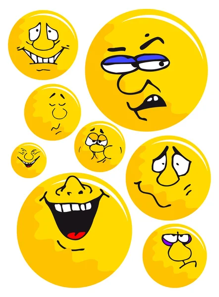 Emoticons — Stock Vector