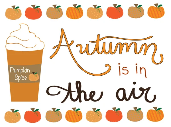 Podzim je ve vzduchu — Stockový vektor