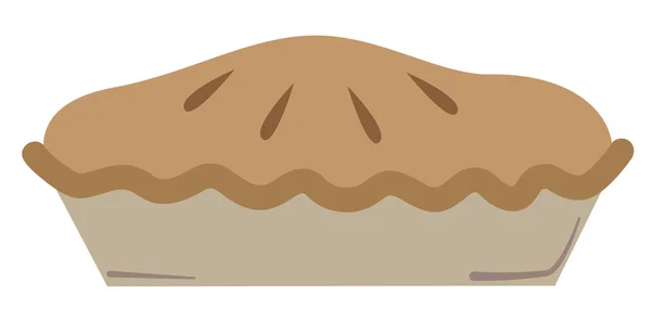 Delicioso pastel de manzana — Vector de stock