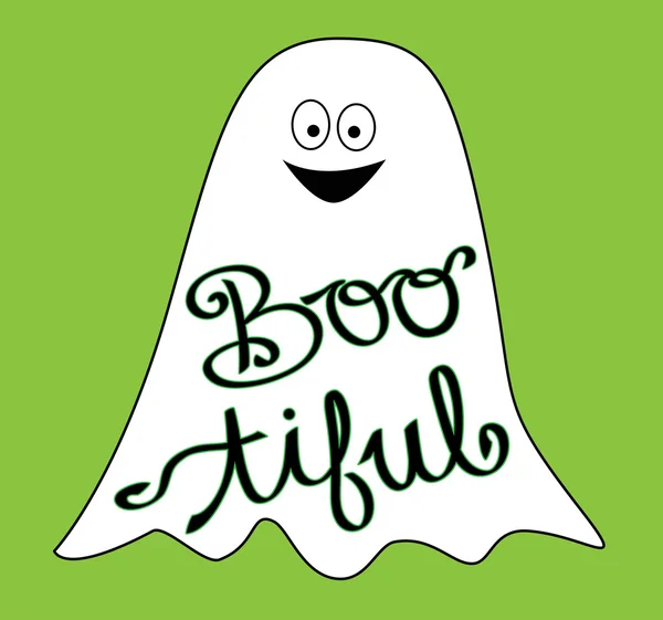 Halloween Fantôme Boo tiful — Image vectorielle