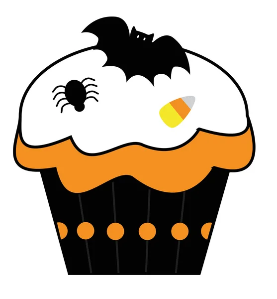 Happy Halloween cupcake — Stock vektor