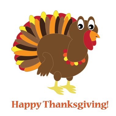 Happy Thanksgiving Turkey clipart