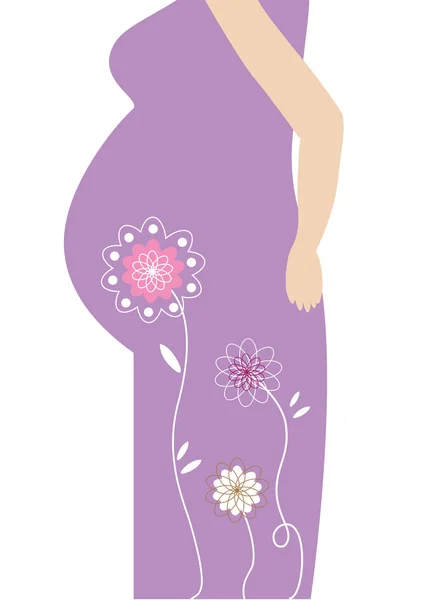 Femme enceinte — Image vectorielle