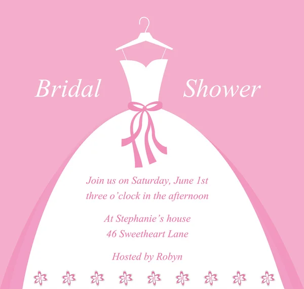 Bridal Shower Invite — Stock Vector