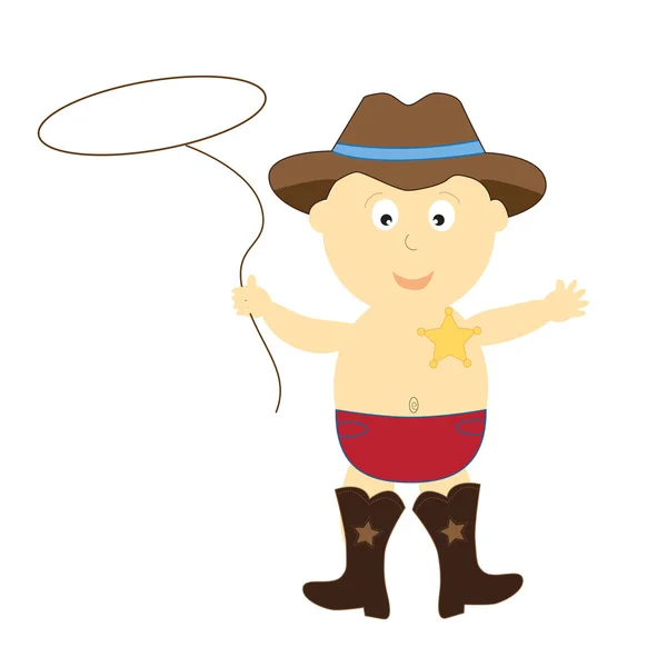 Cow-boy — Image vectorielle