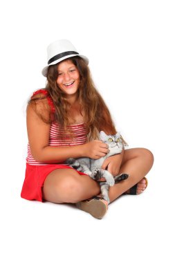 bir İskoç kedi kız 