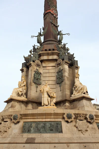 Columbus staty i Barcelona — Stockfoto