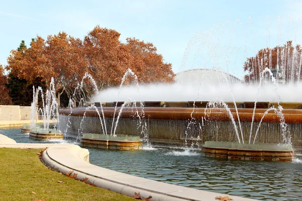 Fountain of Montjuic in Barcelona — Stock Photo, Image