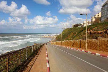 Netanya, İsrail 'in Kıyı Çizgisi 