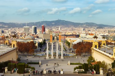 Plaza de España'nın, barcelona, İspanya