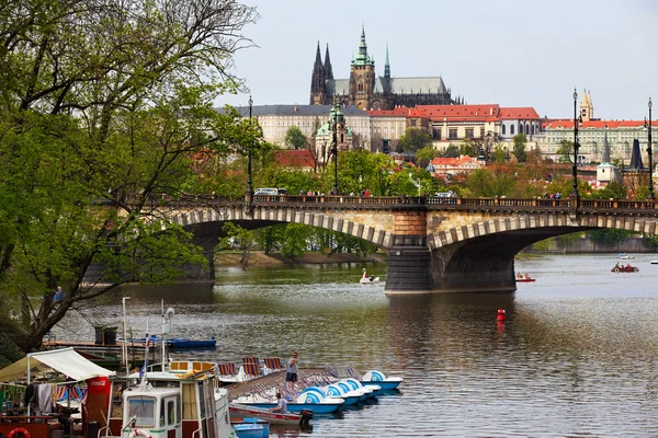 View of the Vltava river. Prague, Czech Republic — Stock Photo, Image