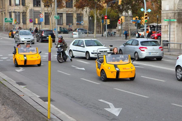 GoCar nas ruas de Barcelona . — Fotografia de Stock