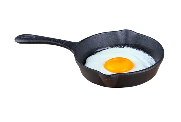 Fried Frying Pan with Egg — Stock Photo, Image