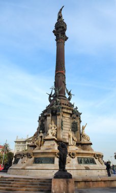 Columbus anıt, anıt A Colom, Columbus heykel, Barcelona,