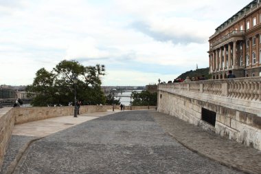 BUDAPEST, HUNGARY - 24 Haziran 2018: Buda Şatosu olağanüstü bir kale ve Budapeşte Kalesi 