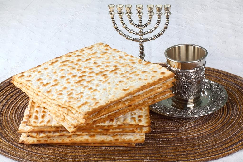 Matzah on Plate 
