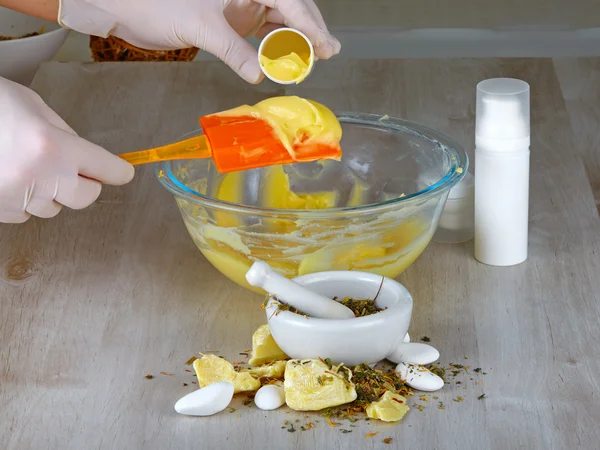 Pomadas naturales y orgánicas — Foto de Stock