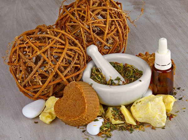 Naturkosmetik und Seifen — Stockfoto