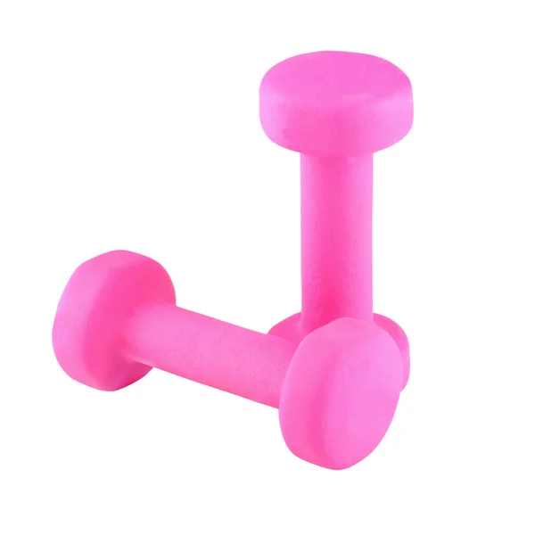 Dumbbell rosa — Foto Stock