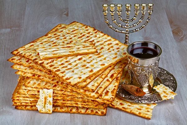 Joodse Pesach brood — Stockfoto